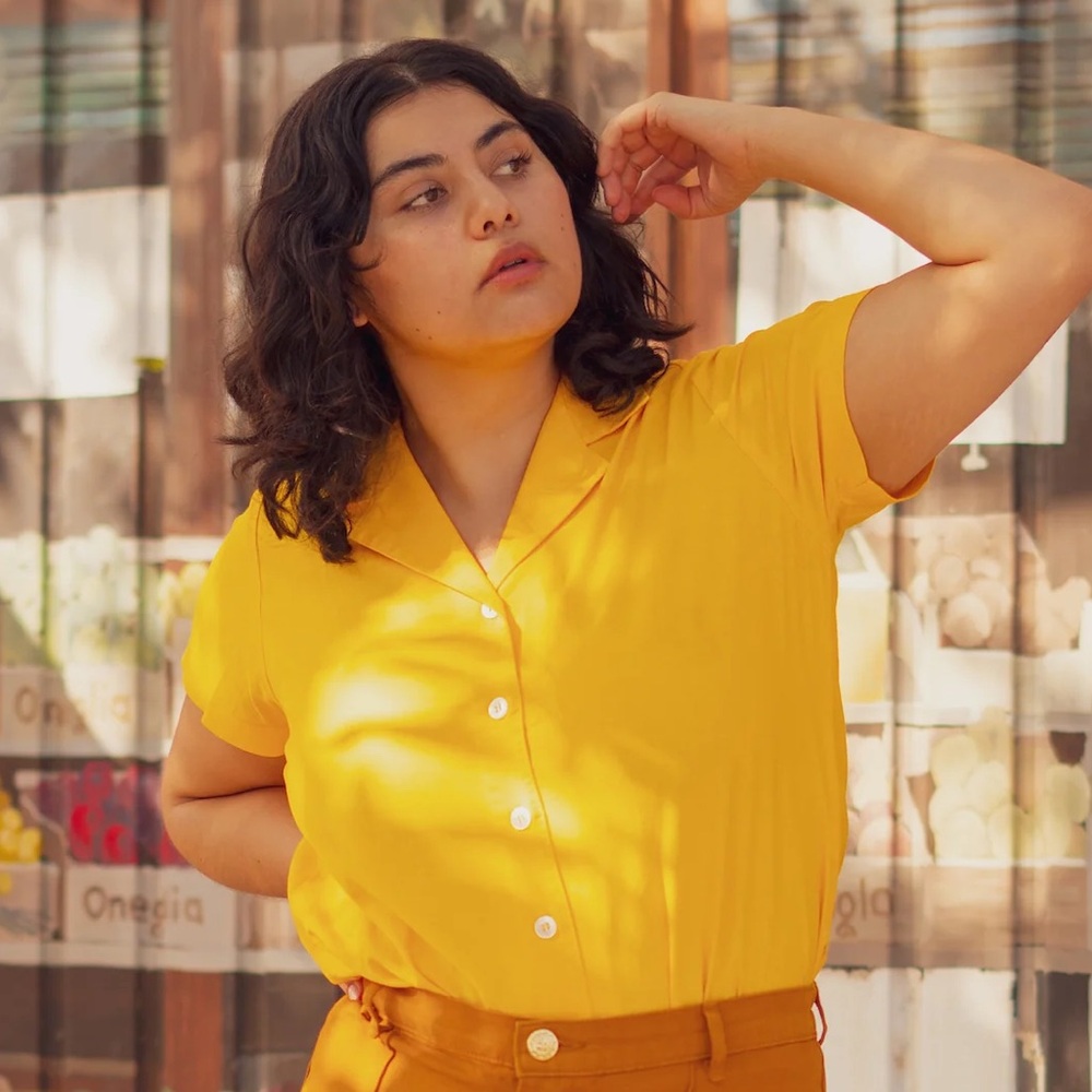 BBP Yellow Short Sleeve Pantry Button Up